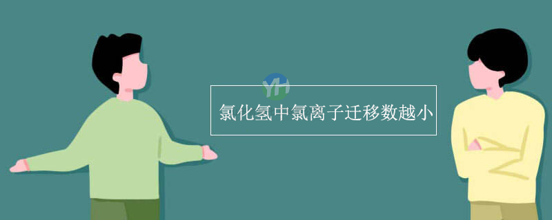 與氯化氫和氯化鉀相比，為什么氫的導(dǎo)電性強(qiáng)，氯的遷移數(shù)較少？